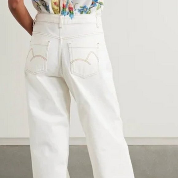 FARM RIO Embroidered Floral Twill Pants Size S NWT - Picture 5 of 14